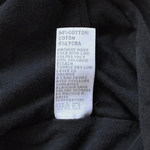 James Perse Ruched Asymmetrical Tulip Bandage Stretch Mini Skirt Black Size L - Picture 6 of 9